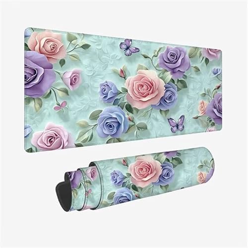 Mauspad Blau Schreibtischunterlage Schmetterling Mauspad XXL 1600x800x3mm Mousepad rutschfeste Gummibasis, Achreibtischunterlage mit Kantenschutz, Wasserdicht Langlebig Mouse Pad für PC, Büro Y2-907 Mauspad Blau Schreibtischunterlage Schmetterling Mauspad XXL 1600x800x3mm Mousepad rutschfeste Gummibasis, Achreibtischunterlage mit Kantenschutz, Wasserdicht Langlebig Mouse Pad für PC, Büro Y2-907 von Yingeen