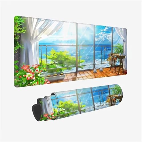 Mauspad Boot Schreibtischunterlage Meer Mauspad XXL 800x400x3mm Mousepad Rutschfeste Gummibasis, Achreibtischunterlage mit Kantenschutz, Wasserdicht Langlebig Mouse Pad für Zubehör Gaming, Büro Y2-688 Mauspad Boot Schreibtischunterlage Meer Mauspad XXL 800x400x3mm Mousepad Rutschfeste Gummibasis, Achreibtischunterlage mit Kantenschutz, Wasserdicht Langlebig Mouse Pad für Zubehör Gaming, Büro Y2-688 von Yingeen