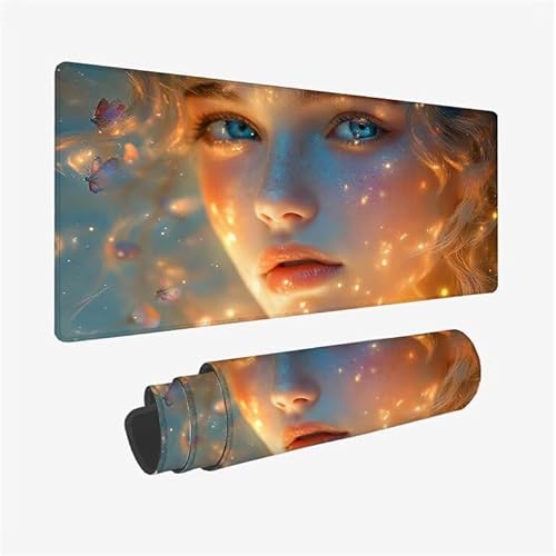 Mauspad Frau Schreibtischunterlage Fantasie Mauspad XXL 1200x600x3mm Mousepad rutschfeste Gummibasis, Achreibtischunterlage mit Kantenschutz, Wasserdicht und Langlebig Mouse Pad für PC, Büro Y2-445 Mauspad Frau Schreibtischunterlage Fantasie Mauspad XXL 1200x600x3mm Mousepad rutschfeste Gummibasis, Achreibtischunterlage mit Kantenschutz, Wasserdicht und Langlebig Mouse Pad für PC, Büro Y2-445 von Yingeen