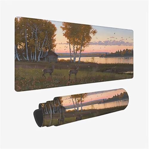 Mauspad Frühling Schreibtischunterlage REH Mauspad XXL 1600x800x3mm Mousepad rutschfeste Gummibasis, Achreibtischunterlage mit Kantenschutz, Wasserdicht und Langlebig Mouse Pad für PC, Büro Y2-661 Mauspad Frühling Schreibtischunterlage REH Mauspad XXL 1600x800x3mm Mousepad rutschfeste Gummibasis, Achreibtischunterlage mit Kantenschutz, Wasserdicht und Langlebig Mouse Pad für PC, Büro Y2-661 von Yingeen