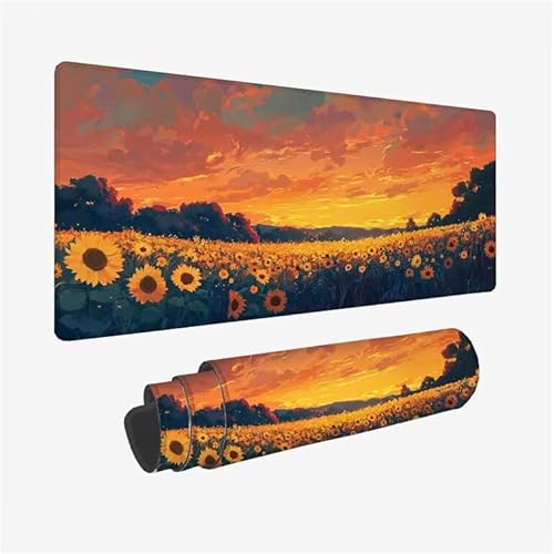 Mauspad Gelb Schreibtischunterlage Sonnenblume Mauspad XXL 1200x600x3mm Mousepad Rutschfeste Gummibasis, Achreibtischunterlage mit Kantenschutz, Wasserdicht und Langlebig Mouse Pad für PC, Büro Y2-811 Mauspad Gelb Schreibtischunterlage Sonnenblume Mauspad XXL 1200x600x3mm Mousepad Rutschfeste Gummibasis, Achreibtischunterlage mit Kantenschutz, Wasserdicht und Langlebig Mouse Pad für PC, Büro Y2-811 von Yingeen