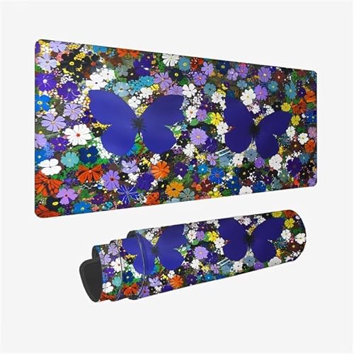 Mauspad Lila Schreibtischunterlage Abstrakt Mauspad XXL 900x400x3mm Mousepad rutschfeste Gummibasis, Achreibtischunterlage mit Kantenschutz, Wasserdicht und Langlebig Mouse Pad für PC, Büro Y2-583 Mauspad Lila Schreibtischunterlage Abstrakt Mauspad XXL 900x400x3mm Mousepad rutschfeste Gummibasis, Achreibtischunterlage mit Kantenschutz, Wasserdicht und Langlebig Mouse Pad für PC, Büro Y2-583 von Yingeen