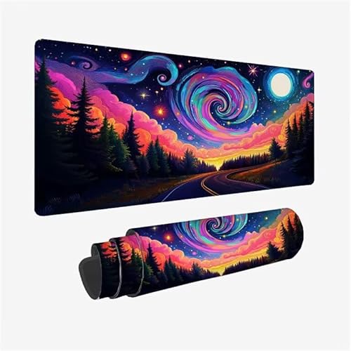 Mauspad Lila Schreibtischunterlage Stern Mauspad XXL 900x400x3mm Mousepad rutschfeste Gummibasis, Achreibtischunterlage mit Kantenschutz, Wasserdicht Langlebig Mouse Pad für PC Zubehör, Büro Y2-706 Mauspad Lila Schreibtischunterlage Stern Mauspad XXL 900x400x3mm Mousepad rutschfeste Gummibasis, Achreibtischunterlage mit Kantenschutz, Wasserdicht Langlebig Mouse Pad für PC Zubehör, Büro Y2-706 von Yingeen