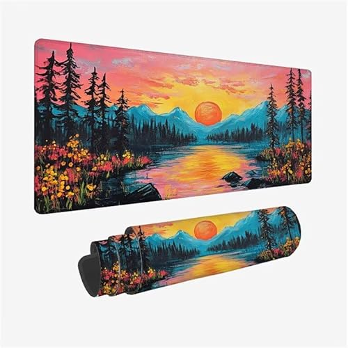 Mauspad Rosa Schreibtischunterlage Sonne Mauspad XXL 800x400x3mm Mousepad rutschfeste Gummibasis, Achreibtischunterlage mit Kantenschutz, Wasserdicht Langlebig Mouse Pad für PC Zubehör, Büro Y2-826 Mauspad Rosa Schreibtischunterlage Sonne Mauspad XXL 800x400x3mm Mousepad rutschfeste Gummibasis, Achreibtischunterlage mit Kantenschutz, Wasserdicht Langlebig Mouse Pad für PC Zubehör, Büro Y2-826 von Yingeen