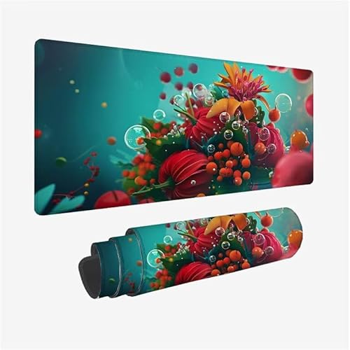 Mauspad Rot Schreibtischunterlage Blasen Mauspad XXL 800x400x3mm Mousepad rutschfeste Gummibasis, Achreibtischunterlage mit Kantenschutz, Wasserdicht Langlebig Mouse Pad für PC Zubehör, Büro Y2-685 Mauspad Rot Schreibtischunterlage Blasen Mauspad XXL 800x400x3mm Mousepad rutschfeste Gummibasis, Achreibtischunterlage mit Kantenschutz, Wasserdicht Langlebig Mouse Pad für PC Zubehör, Büro Y2-685 von Yingeen
