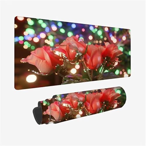 Mauspad Rot Schreibtischunterlage Blütenblatt Mauspad XXL 1600x800x3mm Mousepad rutschfeste Gummibasis, Achreibtischunterlage mit Kantenschutz, Wasserdicht und Langlebig Mouse Pad für PC, Büro Y2-682 Mauspad Rot Schreibtischunterlage Blütenblatt Mauspad XXL 1600x800x3mm Mousepad rutschfeste Gummibasis, Achreibtischunterlage mit Kantenschutz, Wasserdicht und Langlebig Mouse Pad für PC, Büro Y2-682 von Yingeen