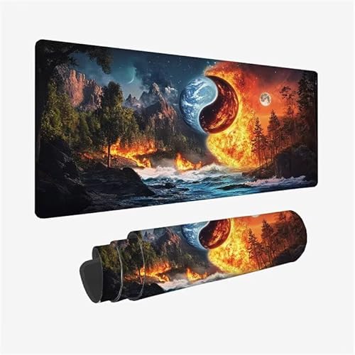 Mauspad Schwarz Schreibtischunterlage Berg Mauspad XXL 1000x500x3mm Mousepad rutschfeste Gummibasis, Achreibtischunterlage mit Kantenschutz, Wasserdicht und Langlebig Mouse Pad für PC, Büro Y2-766 Mauspad Schwarz Schreibtischunterlage Berg Mauspad XXL 1000x500x3mm Mousepad rutschfeste Gummibasis, Achreibtischunterlage mit Kantenschutz, Wasserdicht und Langlebig Mouse Pad für PC, Büro Y2-766 von Yingeen