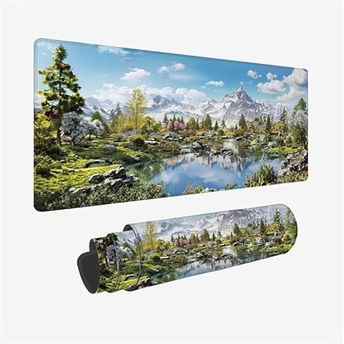 Mauspad See Schreibtischunterlage Schneeberg Mauspad XXL 800x400x3mm Mousepad rutschfeste Gummibasis, Achreibtischunterlage mit Kantenschutz, Wasserdicht und Langlebig Mouse Pad für PC, Büro Y2-667 Mauspad See Schreibtischunterlage Schneeberg Mauspad XXL 800x400x3mm Mousepad rutschfeste Gummibasis, Achreibtischunterlage mit Kantenschutz, Wasserdicht und Langlebig Mouse Pad für PC, Büro Y2-667 von Yingeen