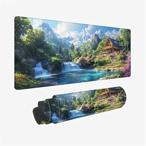 Mauspad Wald Schreibtischunterlage Fallen Mauspad XXL 900x400x3mm Mousepad rutschfeste Gummibasis, Achreibtischunterlage mit Kantenschutz, Wasserdicht Langlebig Mouse Pad für PC Zubehör, Büro Y2-793 Mauspad Wald Schreibtischunterlage Fallen Mauspad XXL 900x400x3mm Mousepad rutschfeste Gummibasis, Achreibtischunterlage mit Kantenschutz, Wasserdicht Langlebig Mouse Pad für PC Zubehör, Büro Y2-793 von Yingeen