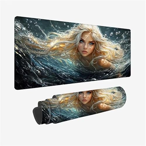 Schreibtischunterlage Abstrakt Mauspad Mädchen Mousepad XXL 800x400x3mm Mauspad Gaming mit Genähten Kanten, Nicht rutschender Desk Mat, wasserdichte Waschbar Mouse Pad für Laptop Büro Zuhause Y2-441 Schreibtischunterlage Abstrakt Mauspad Mädchen Mousepad XXL 800x400x3mm Mauspad Gaming mit Genähten Kanten, Nicht rutschender Desk Mat, wasserdichte Waschbar Mouse Pad für Laptop Büro Zuhause Y2-441 von Yingeen