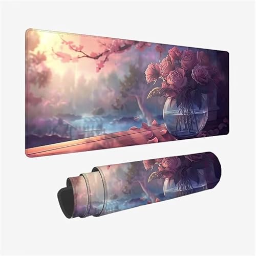 Schreibtischunterlage Blumen Mauspad Sonnenlicht Mousepad XXL 800x400x3mm Mauspad Gaming mit Genähten Kanten, Nicht rutschender Desk Mat, Wasserdichte Waschbar Mouse Pad für Laptop Büro Zuhause Y2-528 Schreibtischunterlage Blumen Mauspad Sonnenlicht Mousepad XXL 800x400x3mm Mauspad Gaming mit Genähten Kanten, Nicht rutschender Desk Mat, Wasserdichte Waschbar Mouse Pad für Laptop Büro Zuhause Y2-528 von Yingeen