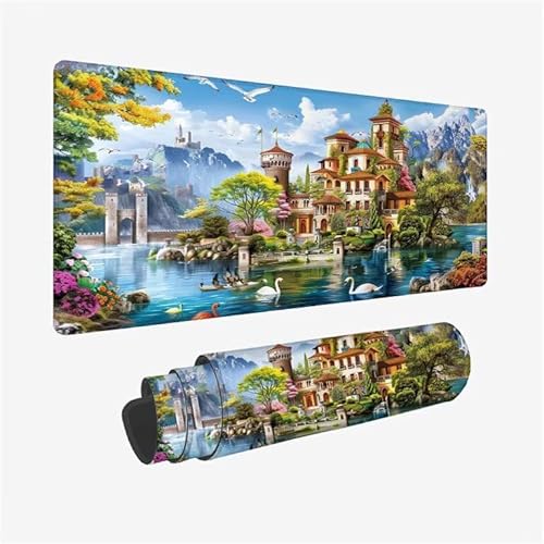 Schreibtischunterlage Gans Mauspad Tier Mousepad XXL 800x400x3mm Mauspad Gaming mit Genähten Kanten, Nicht rutschender Desk Mat, wasserdichte Ultraglatte Waschbar Mouse Pad für Laptop Zuhause Y2-666 Schreibtischunterlage Gans Mauspad Tier Mousepad XXL 800x400x3mm Mauspad Gaming mit Genähten Kanten, Nicht rutschender Desk Mat, wasserdichte Ultraglatte Waschbar Mouse Pad für Laptop Zuhause Y2-666 von Yingeen