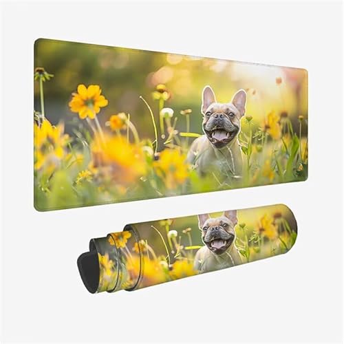 Schreibtischunterlage Hund Mauspad Karikatur Mousepad XXL 800x400x3mm Mauspad Gaming mit Genähten Kanten, Nicht rutschender Desk Mat, wasserdichte Waschbar Mouse Pad für Laptop PC Büro Zuhause Y2-633 Schreibtischunterlage Hund Mauspad Karikatur Mousepad XXL 800x400x3mm Mauspad Gaming mit Genähten Kanten, Nicht rutschender Desk Mat, wasserdichte Waschbar Mouse Pad für Laptop PC Büro Zuhause Y2-633 von Yingeen