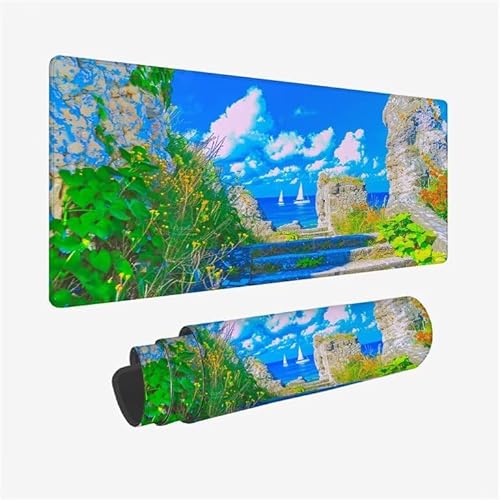 Schreibtischunterlage Marine Mauspad Meer Mousepad XXL 1600x800x3mm Mauspad Gaming mit Genähten Kanten, Nicht rutschender Desk Mat, wasserdichte Waschbar Mouse Pad für Laptop PC Büro Zuhause Y2-516 Schreibtischunterlage Marine Mauspad Meer Mousepad XXL 1600x800x3mm Mauspad Gaming mit Genähten Kanten, Nicht rutschender Desk Mat, wasserdichte Waschbar Mouse Pad für Laptop PC Büro Zuhause Y2-516 von Yingeen