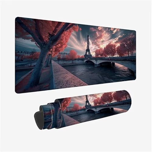 Schreibtischunterlage Paris Mauspad Eiffelturm Mousepad XXL 900x400x3mm Mauspad Gaming mit Genähten Kanten, Nicht rutschender Desk Mat, wasserdichte Waschbar Mouse Pad für Laptop Büro Zuhause Y2-552 Schreibtischunterlage Paris Mauspad Eiffelturm Mousepad XXL 900x400x3mm Mauspad Gaming mit Genähten Kanten, Nicht rutschender Desk Mat, wasserdichte Waschbar Mouse Pad für Laptop Büro Zuhause Y2-552 von Yingeen