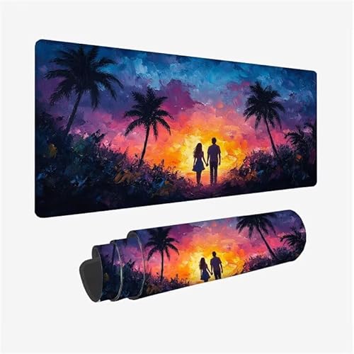 Schreibtischunterlage Schwarz Mauspad Paar Mousepad XXL 1600x800x3mm Mauspad Gaming mit Genähten Kanten, Nicht rutschender Desk Mat, wasserdichte Waschbar Mouse Pad für Laptop PC Büro Zuhause Y2-462 Schreibtischunterlage Schwarz Mauspad Paar Mousepad XXL 1600x800x3mm Mauspad Gaming mit Genähten Kanten, Nicht rutschender Desk Mat, wasserdichte Waschbar Mouse Pad für Laptop PC Büro Zuhause Y2-462 von Yingeen