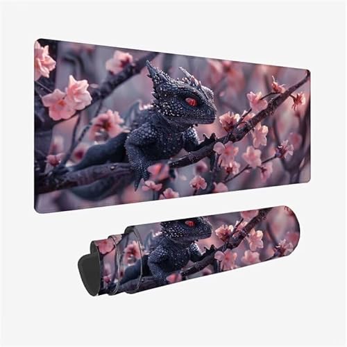 Schreibtischunterlage Tier Mauspad Drachen Mousepad XXL 1600x800x3mm Mauspad Gaming mit Genähten Kanten, Nicht rutschender Desk Mat, wasserdichte Waschbar Mouse Pad für Laptop PC Büro Zuhause Y2-636 Schreibtischunterlage Tier Mauspad Drachen Mousepad XXL 1600x800x3mm Mauspad Gaming mit Genähten Kanten, Nicht rutschender Desk Mat, wasserdichte Waschbar Mouse Pad für Laptop PC Büro Zuhause Y2-636 von Yingeen