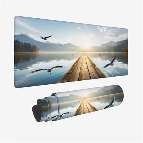Schreibtischunterlage Vogel Mauspad Brücke Mousepad XXL 1200x600x3mm Mauspad Gaming mit Genähten Kanten, Nicht rutschender Desk Mat, wasserdichte Waschbar Mouse Pad für Laptop PC Büro Zuhause Y2-576 Schreibtischunterlage Vogel Mauspad Brücke Mousepad XXL 1200x600x3mm Mauspad Gaming mit Genähten Kanten, Nicht rutschender Desk Mat, wasserdichte Waschbar Mouse Pad für Laptop PC Büro Zuhause Y2-576 von Yingeen