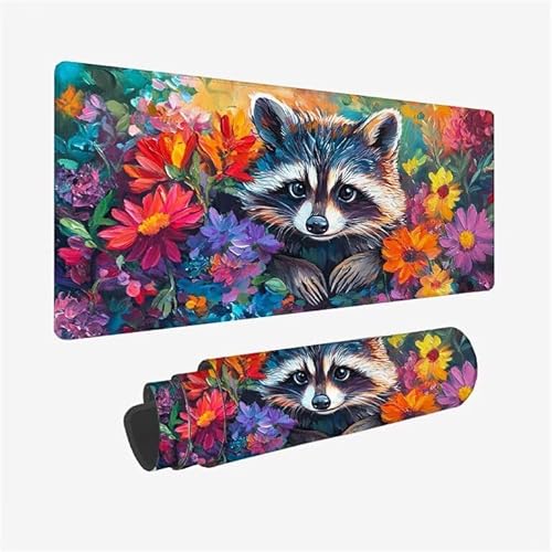 Schreibtischunterlage Waschbär Mauspad Tier Mousepad XXL 1200x600x3mm Mauspad Gaming mit Genähten Kanten, Nicht rutschender Desk Mat, wasserdichte Waschbar Mouse Pad für Laptop PC Büro Zuhause Y2-723 Schreibtischunterlage Waschbär Mauspad Tier Mousepad XXL 1200x600x3mm Mauspad Gaming mit Genähten Kanten, Nicht rutschender Desk Mat, wasserdichte Waschbar Mouse Pad für Laptop PC Büro Zuhause Y2-723 von Yingeen
