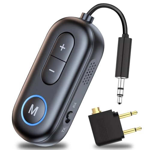 Yingtop 2 in 1 Bluetooth Transmitter & Empfänger, Bluetooth 5.3 Adapter Transmitter, Bluetooth Splitter für 2 Kopfhörer, AUX Bluetooth Adapter Klinke 3.5mm für Flugreisen/Auto/TV/Stereoanlage Yingtop 2 in 1 Bluetooth Transmitter & Empfänger, Bluetooth 5.3 Adapter Transmitter, Bluetooth Splitter für 2 Kopfhörer, AUX Bluetooth Adapter Klinke 3.5mm für Flugreisen/Auto/TV/Stereoanlage von Yingtop