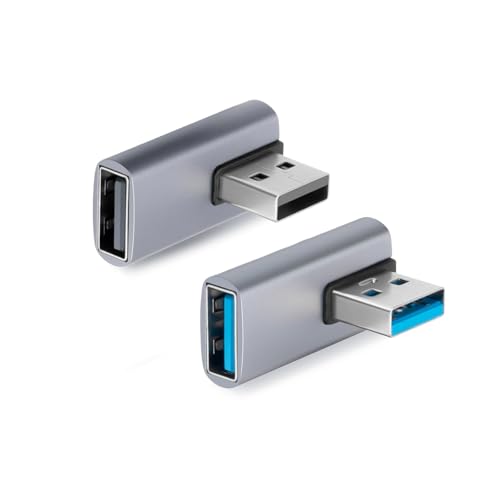 Yingtop 90-Grad-USB-3.1-Adapter, 2PCS USB-A-Stecker auf Buchse Konverter-Extender Verbinder Koppler10 Gbps benutzt OTG Datenübertragung für Tablet Phone Laptop Yingtop 90-Grad-USB-3.1-Adapter, 2PCS USB-A-Stecker auf Buchse Konverter-Extender Verbinder Koppler10 Gbps benutzt OTG Datenübertragung für Tablet Phone Laptop von Yingtop