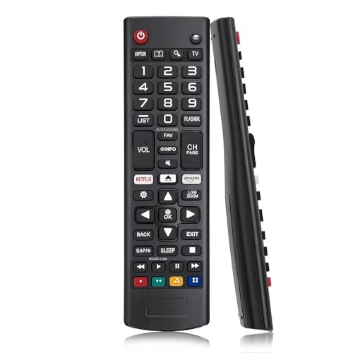 Yingtop L-G 5307 Universal-Fernbedienung, Langlebig, rutschfest, Ergonomisches Design, Komfortabler Griff, Schneller Zugriff Auf Alle Tasten, FüR Smart TV AKB75095307/08 Yingtop L-G 5307 Universal-Fernbedienung, Langlebig, rutschfest, Ergonomisches Design, Komfortabler Griff, Schneller Zugriff Auf Alle Tasten, FüR Smart TV AKB75095307/08 von Yingtop