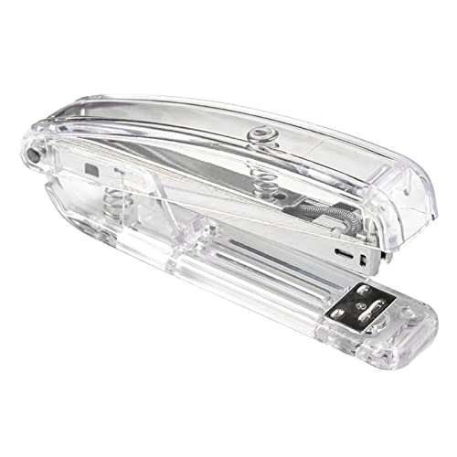Hefter für Schreibtisch, Kleiner Hefter Bequemer Griff Hefter Minimalistischer Stil Hefter Labour Rettung Easy Stapling Acryl Metal Handheld Hefter für die Büroschule (GOLD #11) (GOLD #12) (SILVER) von Yinhing