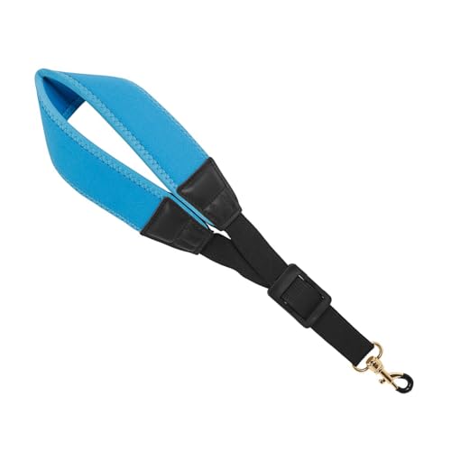 Saxophonhalsriemen, Klarinett -Nackengurt mit Metallhaken Verstellbares Saxophonhalsgurt Nylon Saxophon Saxenhalsgurte für Tenor Sopran -Altaxophone Klarinette (Blue) von Yinhing
