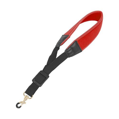 Saxophonhalsriemen, Klarinett -Nackengurt mit Metallhaken Verstellbares Saxophonhalsgurt Nylon Saxophon Saxenhalsgurte für Tenor Sopran -Altaxophone Klarinette (Rot) von Yinhing