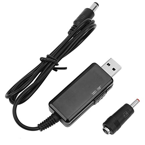 Yinhing USB-zu-DC-Boosterkabel, Powerbank-Routerkabel, StepUp-Digitalanzeige, Einstellbar von 5 V auf 9 V, 12 V, Spannung Umwandeln und Steigern, Geeignet für 5521 M Gleichstrom von Yinhing