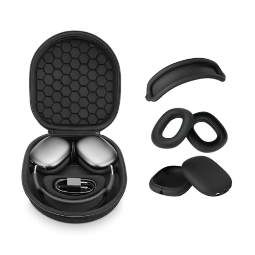 Yinke Smart Case for AirPods Max Headphones - Supports Sleep Mode, with Silicone Earpad Cover and Headband Cover - Anti-Scratch Accessories, Hard Organizer Portable Carry Travel Yinke Smart Case for AirPods Max Headphones - Supports Sleep Mode, with Silicone Earpad Cover and Headband Cover - Anti-Scratch Accessories, Hard Organizer Portable Carry Travel von Yinke