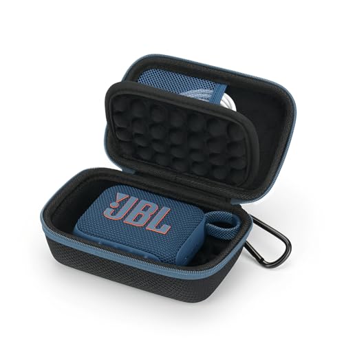 Yinke Tasche Case für JBL GO 4/GO3/GO2 Portable Bluetooth Speaker, Hard Carry Travel Aufbewahrungstasche Etui Hülle (Blue) von CHICHL