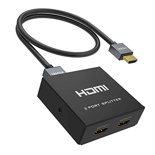 4K HDMI Splitter 1 in 2 Out+4K HDMI Kabel, Yinker HDMI Verteiler HDMI Adapter für 2 Bildschirme 4K@30Hz Nur Duplizieren Splitter 2 Port für Xbox360 PS4 PS3 Roku 4K HDMI Splitter 1 in 2 Out+4K HDMI Kabel, Yinker HDMI Verteiler HDMI Adapter für 2 Bildschirme 4K@30Hz Nur Duplizieren Splitter 2 Port für Xbox360 PS4 PS3 Roku von Yinker