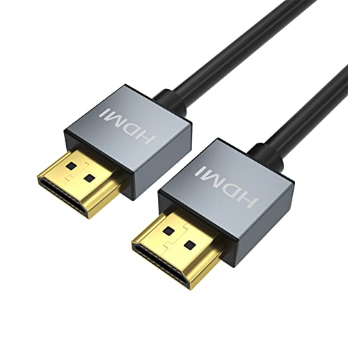 Yinker 2 Stück 4K HDMI Kabel 2m, 4K@60Hz Hochgeschwindigkeit HDMI 2.0 Kabel, HDCP 2.2 18Gbps HDR 32AWG für TV Projekte Monitore Filme Spielekonsolen 2m 2 Stück von Yinker