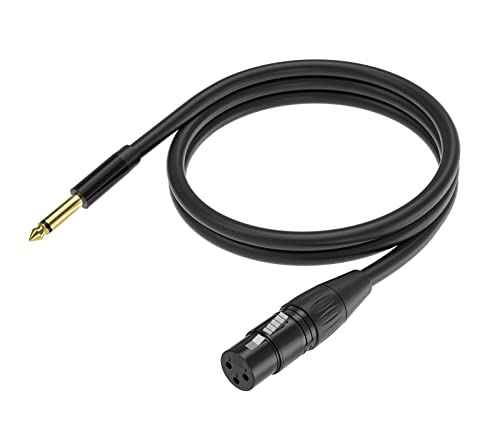 Yinker 3m XLR auf Klinke 6,35mm Female Mikrofonkabel Stereo 1/4 Zoll TRS Buchse auf XLR Stecker für Gitarre, Lautsprecher, Verstärker, Bühne, DJ Yinker 3m XLR auf Klinke 6,35mm Female Mikrofonkabel Stereo 1/4 Zoll TRS Buchse auf XLR Stecker für Gitarre, Lautsprecher, Verstärker, Bühne, DJ von Yinker