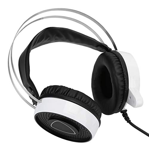 Yinuoday Kabelgebundenes Gaming-Headset mit Stereo-Surround-Sound Gaming-Kopfhörer mit Rauschunterdrückungsmikrofon Und Buntem LED-Atemlicht für Ps4 von Yinuoday