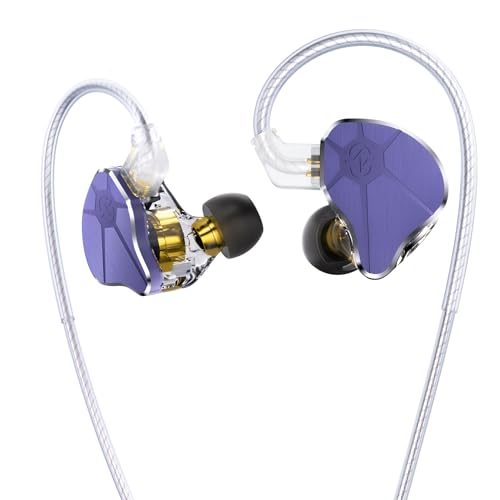 CCZ BC04 Metall-In-Ear-Monitor-Kopfhörer, kabelgebundene Gaming-Ohrhörer, 1DD 1BA Hybrid-Treiber, iem-Kopfhörer mit 10 mm dynamischem Treiber, maßgeschneidertes 1BA, verwicklungsfreies OFC-Kabel für von Yinyoo