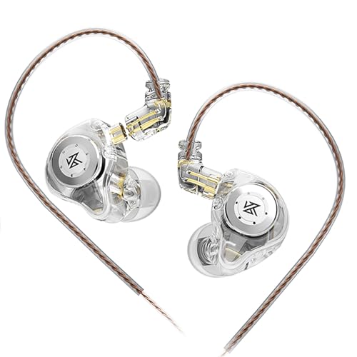 KZ EDX PRO In-Ear Kopfhörer, HiFi Deep Bass Sound mit 1DD Wired In Ear Ohrhörer Dynamische Einheit mit dualem Magnetkreis 10-mm-Treiber Over-Ear-Headset mit Abnehmbarem Kabel von Yinyoo