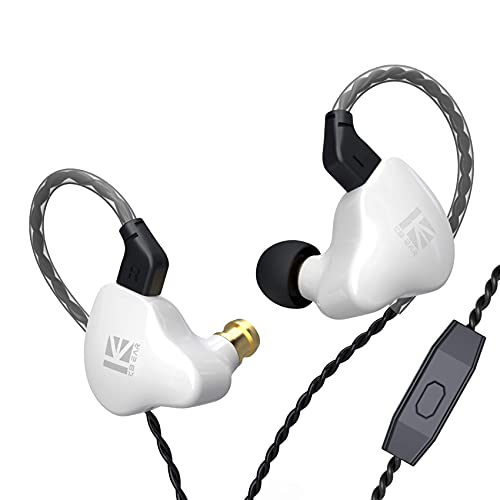 Kbear KS1 In-Ear-Kopfhörer, Super-Bass-Boost, In-Ear-Monitor, Verkabelte Ohrhörer, Stereo-Kopfhörer Geräuschunterdrückung, Dual-Magnetschaltung, Dynamisches Abnehmbares Kabel(mit Mikrofon, weiß) Kbear KS1 In-Ear-Kopfhörer, Super-Bass-Boost, In-Ear-Monitor, Verkabelte Ohrhörer, Stereo-Kopfhörer Geräuschunterdrückung, Dual-Magnetschaltung, Dynamisches Abnehmbares Kabel(mit Mikrofon, weiß) von Yinyoo