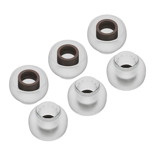 Tri Clarion Ersatz-Ohrstöpsel für Kopfhörer, Silikon-Ohrstöpsel für KZ zs10 Pro, zs10 pro x, zsn pro x, zsn pro x, zsn pro, castor, edx pro, zar, zst, ccz melody, ks1 (groß), 6 Stück / 3 Paar von Yinyoo