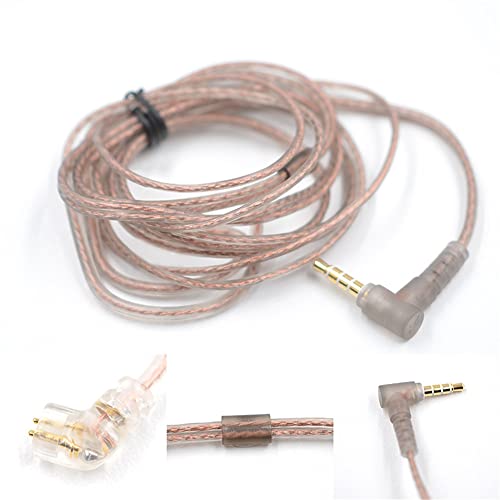 YINYOO KZ Original-Ersatzkabel, abnehmbares Ohrhörerkabel für CPIN zsn/zsn pro/zs10 pro/as16/as12/zsx/zsn pro x/zax/asf/asx/dq6/ast/zas/edx pro/zex/zex pro (Cpins ohne Mikrofon, schwarz) von Yinyoo