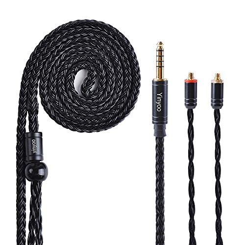 Yinyoo 16 Kerne Abnehmbares MMCX Kabel 4,4mm versilberter Kupferersatzkopfhörer Upgrade Symmetrisches Kabel Kompatibel mit UE900 LZ a4 SE846 SE535 SE425 Kopfhörer Yinyoo 16 Kerne Abnehmbares MMCX Kabel 4,4mm versilberter Kupferersatzkopfhörer Upgrade Symmetrisches Kabel Kompatibel mit UE900 LZ a4 SE846 SE535 SE425 Kopfhörer von Yinyoo