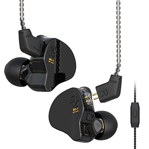 Yinyoo CCZ Melody In Ear HiFi-Kopfhörer 1DD 1BA Hybrid Noise Isolating In Ear Kabelgebundene Ohrhörer,Leicht,Tiefer Bass,Patentiertes Ohrstöpsel-Design mit 2-Pin-Kabel Headset (mit Mikrofon, Schwarz) Yinyoo CCZ Melody In Ear HiFi-Kopfhörer 1DD 1BA Hybrid Noise Isolating In Ear Kabelgebundene Ohrhörer,Leicht,Tiefer Bass,Patentiertes Ohrstöpsel-Design mit 2-Pin-Kabel Headset (mit Mikrofon, Schwarz) von Yinyoo