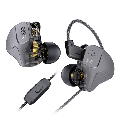 Yinyoo CCZ Sonata DC03 HiFi-In-Ear-Monitor-Kopfhörer, 10 mm magnetischer dynamischer Treiber, High-Fidelity-Gaming-Sport-IEM-Kopfhörer, Ohrhörer mit 2-poligem Kabel für Geschenk, PC, Audiophilen Yinyoo CCZ Sonata DC03 HiFi-In-Ear-Monitor-Kopfhörer, 10 mm magnetischer dynamischer Treiber, High-Fidelity-Gaming-Sport-IEM-Kopfhörer, Ohrhörer mit 2-poligem Kabel für Geschenk, PC, Audiophilen von Yinyoo