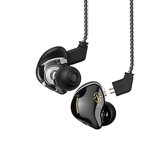Yinyoo In Ear Monitor Kopfhörer CCZ Coffee Bean Over Ear Ohrhörer Kabelgebundener Kopfhörer mit 1DD Dynamic Driver HiFi Bass Sound für Musiker Bühne, Workout Gym (mit Mikrofon, Pures Schwarz) Yinyoo In Ear Monitor Kopfhörer CCZ Coffee Bean Over Ear Ohrhörer Kabelgebundener Kopfhörer mit 1DD Dynamic Driver HiFi Bass Sound für Musiker Bühne, Workout Gym (mit Mikrofon, Pures Schwarz) von Yinyoo