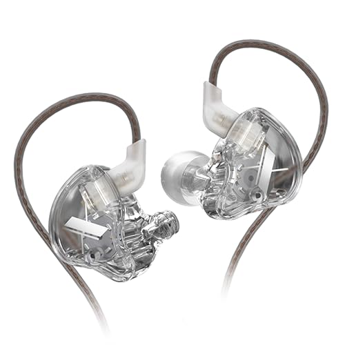 Yinyoo KZ EDX 1DD HiFi-Kopfhörer, Ear-Ohrhörer mit neuem 10 mm Composite-magnetischem dynamischem Treiber über dem Ohr Headset abnehmbarem 2-poligem 0,75 Kabel von Yinyoo