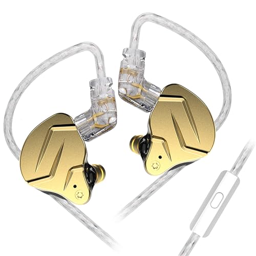 Yinyoo KZ ZSN Prox in Ohrhörern Balanced Armature Driver Hybrid-Technologie 1DD 1BA Ohrhörer Ohrhörer Komfortable Kopfhörer mit Ohrgeräuschunterdrückung für Mobiltelefone Android(Mikrofon,Gold) Yinyoo KZ ZSN Prox in Ohrhörern Balanced Armature Driver Hybrid-Technologie 1DD 1BA Ohrhörer Ohrhörer Komfortable Kopfhörer mit Ohrgeräuschunterdrückung für Mobiltelefone Android(Mikrofon,Gold) von Yinyoo