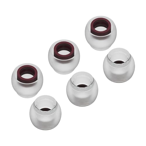 Tri Clarion Ersatz-Ohrstöpsel für Kopfhörer, Silikon-Ohrstöpsel für KZ zs10 Pro, zs10 pro x, zsn pro x, zsn pro x, zsn pro, castor, edx pro, zar, zst, ccz melody, ks1 (klein), 6 Stück / 3 Paar von Yinyoo