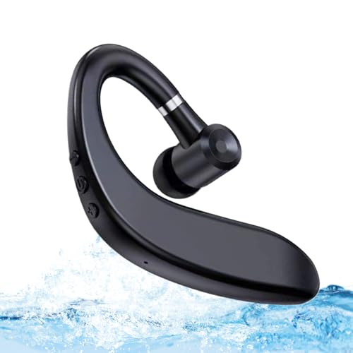 Yiohejy Lauf-Ohrhörer, einohriges kabelloses Sport-Headset, schnurlose Kopfhörer, doppelte Geräuschunterdrückung, wasserabweisend, schnelles Aufladen, tragbare Ohrhörer für Sport Yiohejy Lauf-Ohrhörer, einohriges kabelloses Sport-Headset, schnurlose Kopfhörer, doppelte Geräuschunterdrückung, wasserabweisend, schnelles Aufladen, tragbare Ohrhörer für Sport von Yiohejy