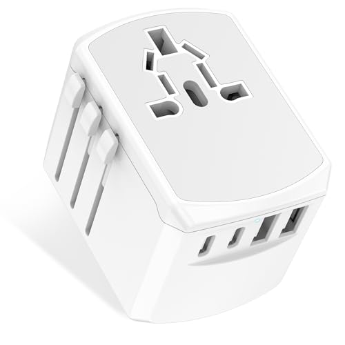 Reiseadapter Weltweit Reisestecker Universal Adapter -Travel Steckdose Worldwide mit 2 Typ C 2 USB A und 1AC Stecker Internationaler Deutschland zu USA UK Japan Thailand Australien Yioihnm Reiseadapter Weltweit Reisestecker Universal Adapter -Travel Steckdose Worldwide mit 2 Typ C 2 USB A und 1AC Stecker Internationaler Deutschland zu USA UK Japan Thailand Australien Yioihnm von Yioihnm